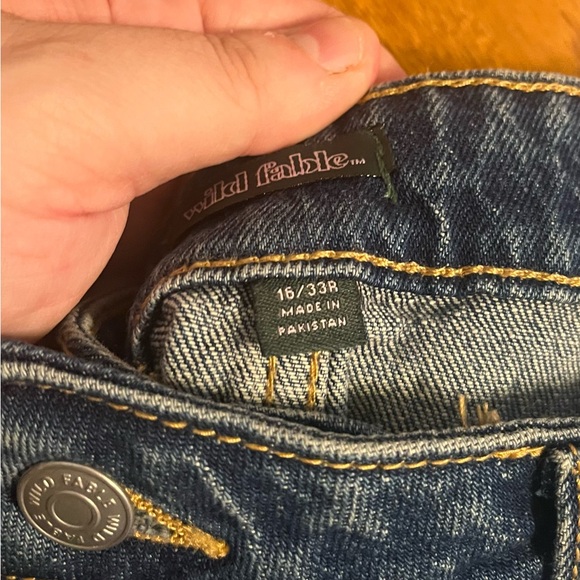 NWT Size 16 Wild Fable High Rise Blue Distressed Jeans - Picture 5 of 5